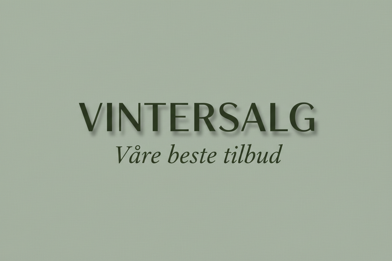 kan du lage et bilde med fargen dus grønn hvor det står VINTERSALG, undertekst våre beste tilbud