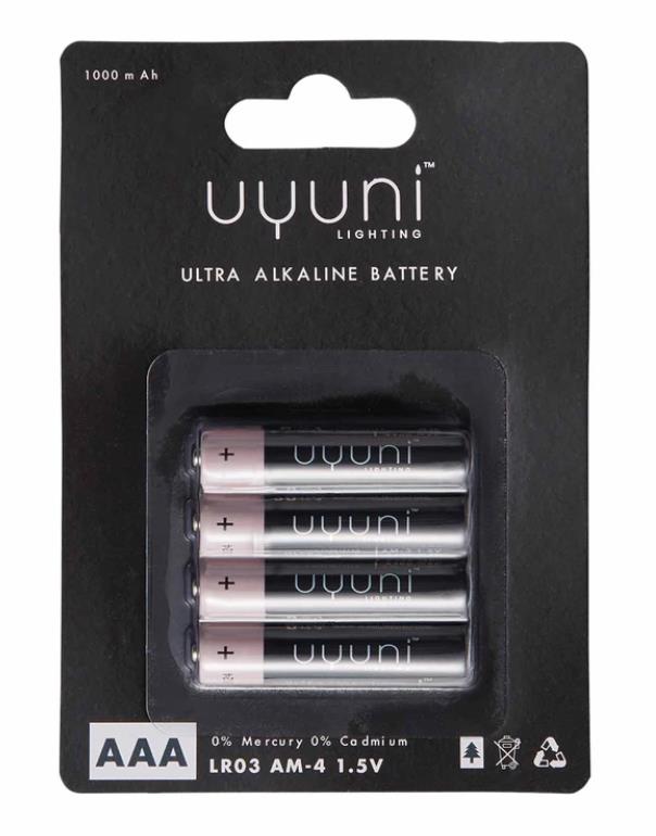 UYUNI Lighting - AAA batteri 4pk